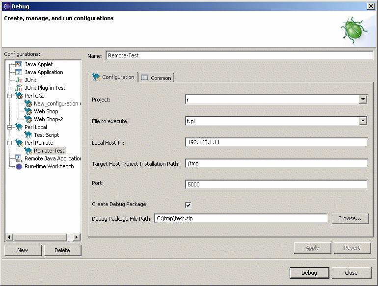 Perl Remote Dialog