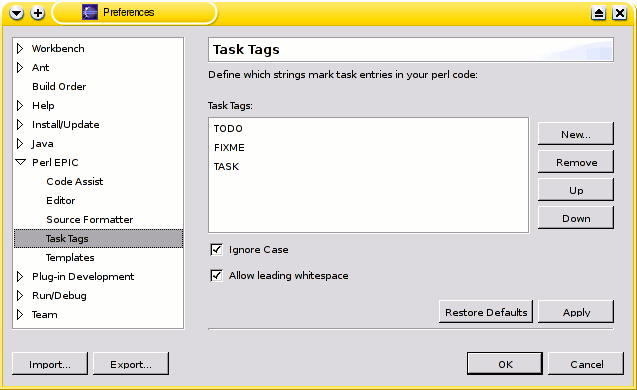 Task Tags